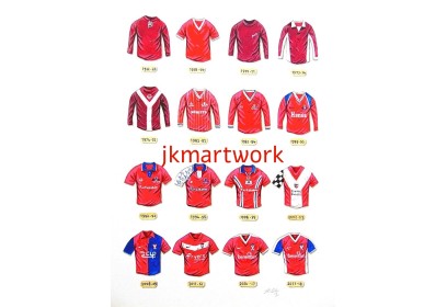 York City FC Retro Shirts Wall Art Print